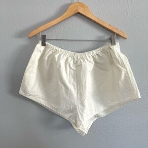 Anthropologie White Cotton Lounge or PJ Shorts